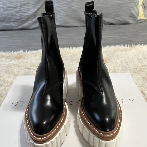New Authentic STELLA MCCARTNEY Emilie Platform Chelsea Boot - Picture 5 of 8